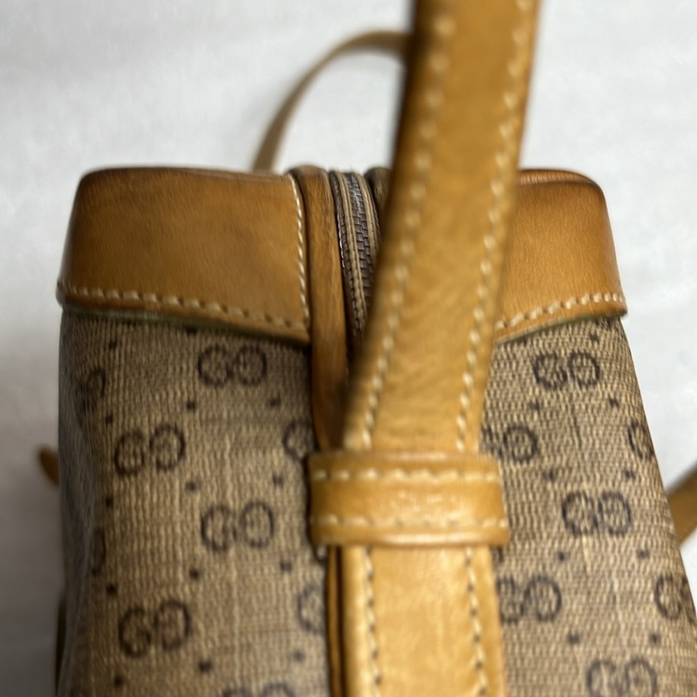 GUCCI Vintage 80’s Micro GG Web Monogram Leather Crossbody Purse Bag - Picture 17 of 17